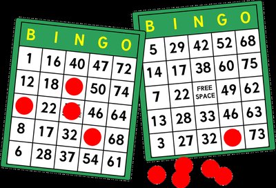 Bingo cards representing random selection
