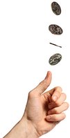 Coin toss illustrating randomness