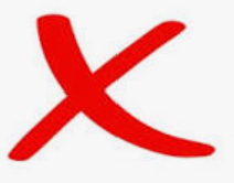 X mark indicating invalid probability distribution