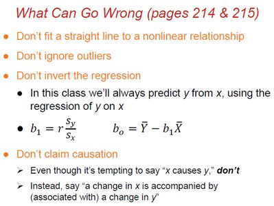 Common regression mistakes and cautions