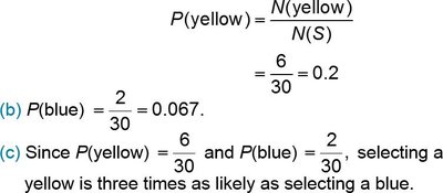 Probability calculation for colored candies