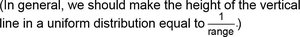 Uniform distribution height formula