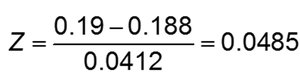 Probability calculation for sample proportion (shaded area)