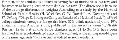 Probability tree diagram for binge drinking and accidents