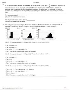 Probability distribution bar chart