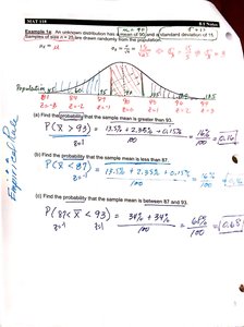 Normal distribution with shaded regions and probability calculations