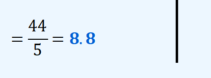 Mean calculation example