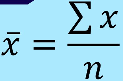 Mean formula