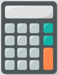 Calculator illustration for entering data