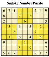 Sudoku Number Puzzle grid illustrating permutations