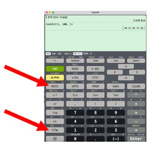 Calculator for random number generation