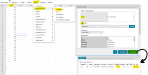 StatCrunch quartile calculation screenshot