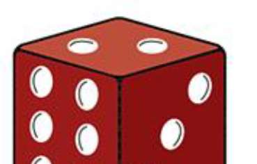 Illustration of a fair die