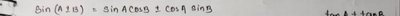 Sine and cosine addition formulas