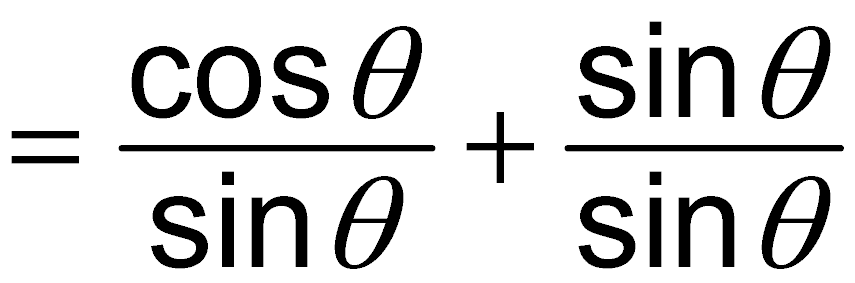 = cot θ + 1
