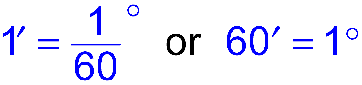 Degrees, minutes, seconds conversion