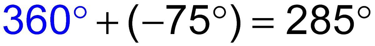 Coterminal angles calculation