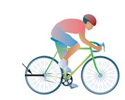 Bicycle with rotating wheels