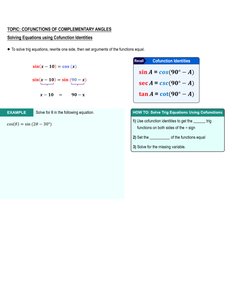 45-45-90 Triangle and Trig Values