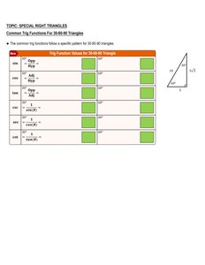 Solving Right Triangles for Angles