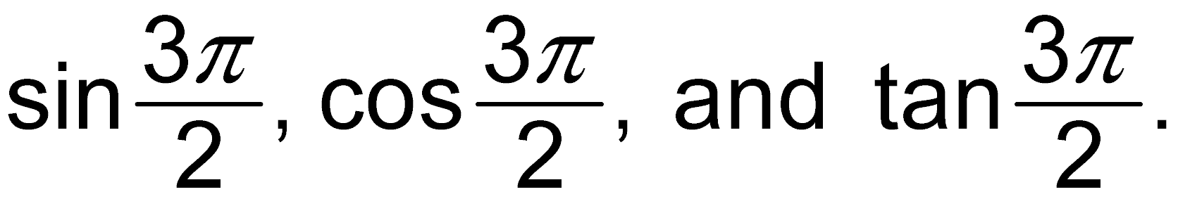 Unit circle with 3pi/2
