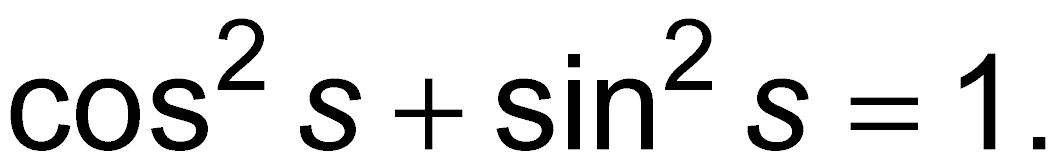 Pythagorean identity for sine and cosine