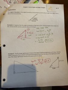 Angle of elevation and depression application
